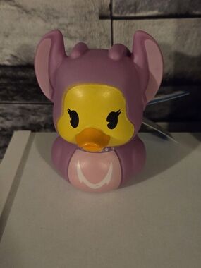 Disney Duckalooz Rubber Duck stylized as the character Angel from Lilo & Stitch